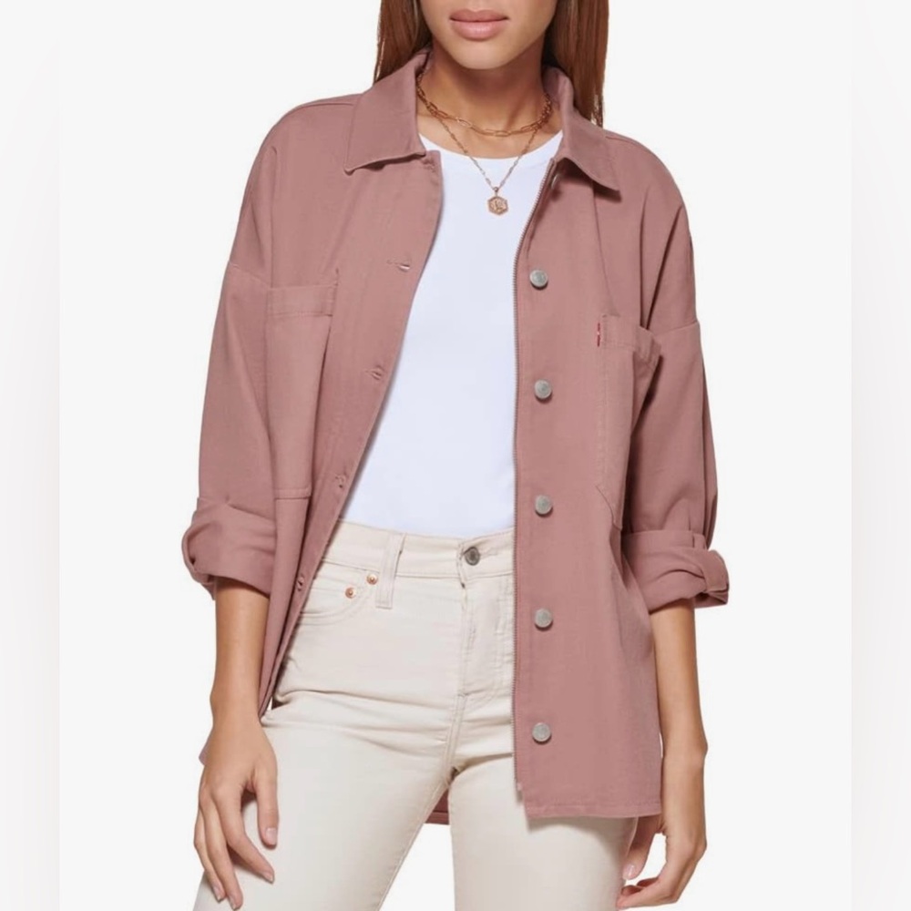 🤍Levi's Women's Bull Twill Cotton Shirt Jacket Size M🤍